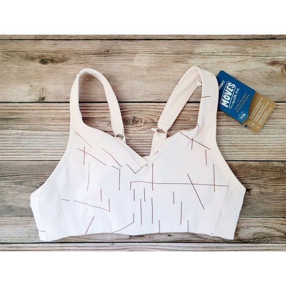 Brooks Other - Brooks Drive Run Convertible Rosewater Geo Pink Wireless Support Sports Bra 32B